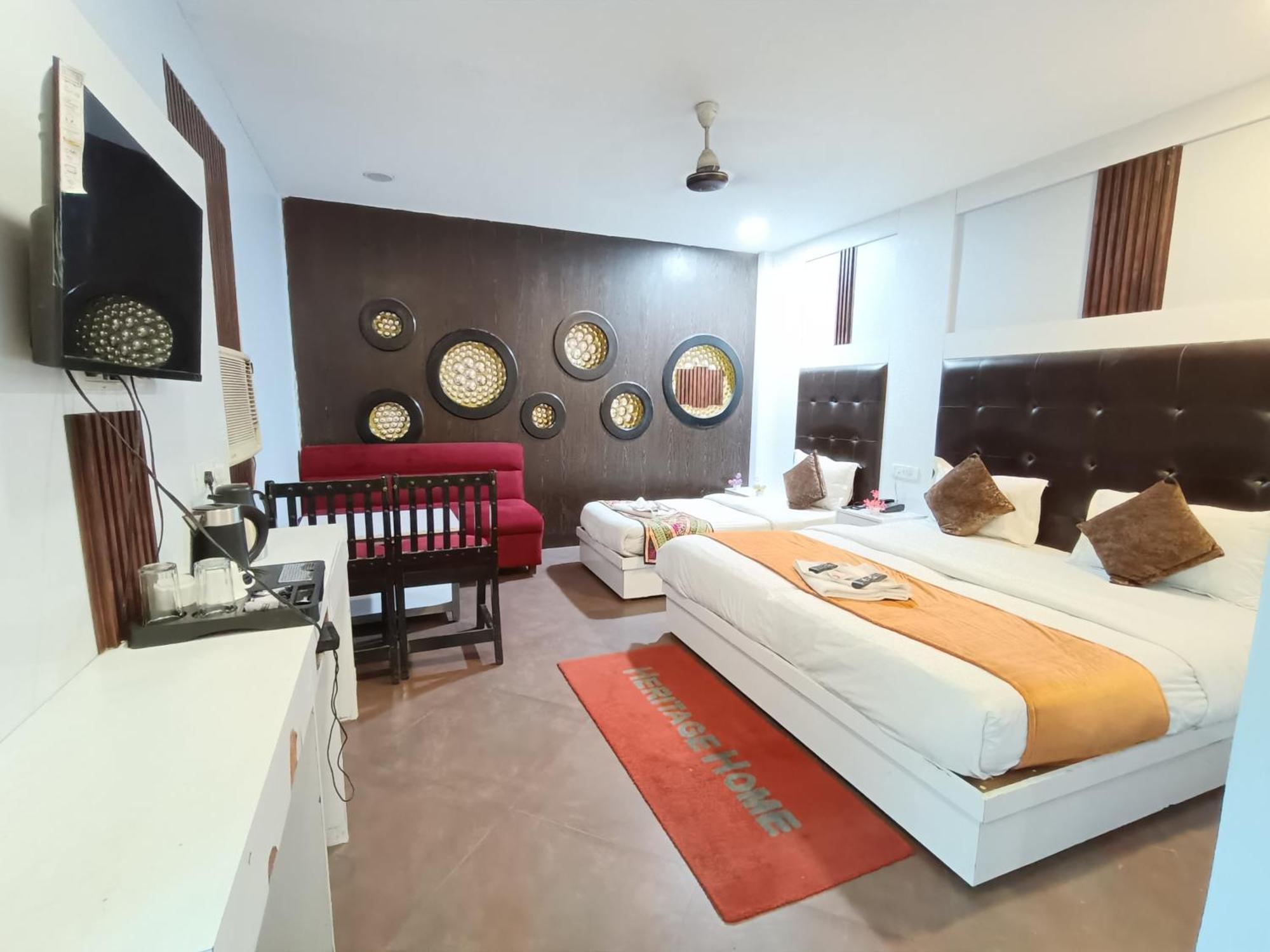 Hotel Heritage Home Walking 1 Minuit From R K Ashram Metro Station New Delhi Exterior photo